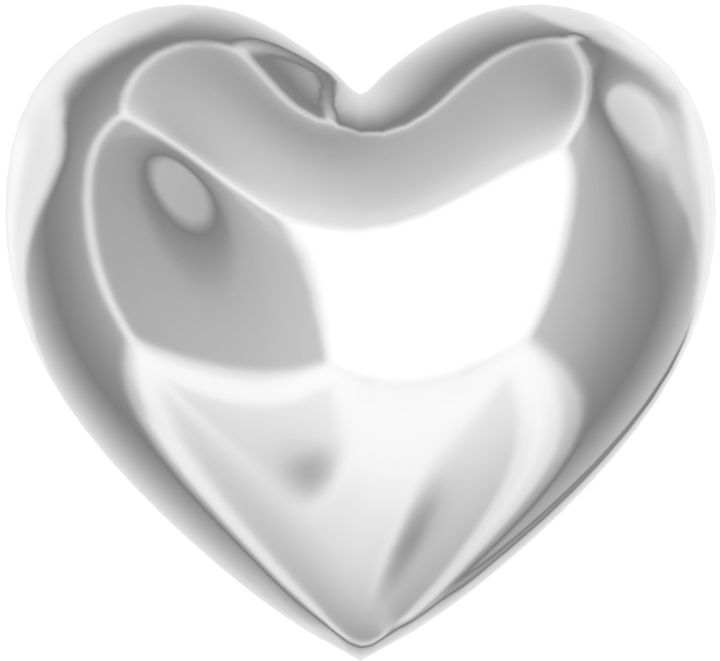 3D Y2K Chrome Heart